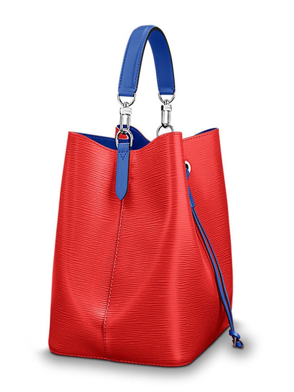 Louis Vuitton Néonoé MM bucket bag Red Epi leather & blue drawstring and lining - Picture 2 of 9